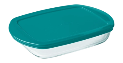 Contenitore per affettati Pyrex Cook & Store 0,8 L, Vetro, Con coperchio, Rettangolare