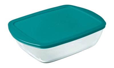 Contenitore in vetro Pyrex Cook & Store 2,5 L, Pirofila, Con coperchio, Rettangolare