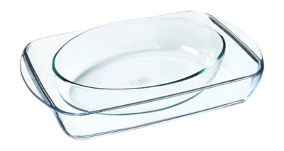 Pirofile Pyrex Must Have Kits, Set da 2 Teglie Forno, Ovale 2,2 L + Rettangolare 3,7 L