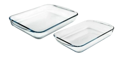 Pirofile Pyrex Must Have Kits 2,7 / 3,7 L, Set da 2 Teglie vetro, Rettangolari