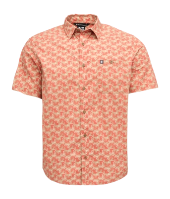 Overhemd Black Diamond Men Wingate SS Shirt Burnt Sienna Desert Tower Regular Fit