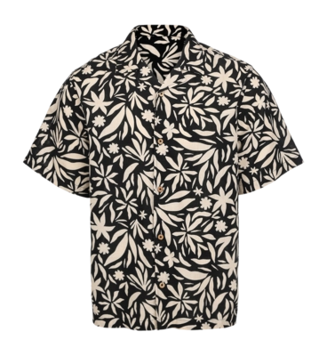 Overhemd Brunotti Men Sanni-Print Shirt Feather Grey