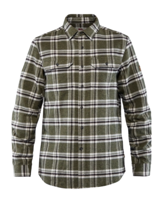 Overhemd Fjällräven Men Övik Heavy Flannel Shirt Deep Forest