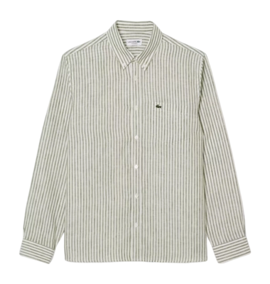 Overhemd Lacoste Men CH6985 Regular Fit Khaki/White