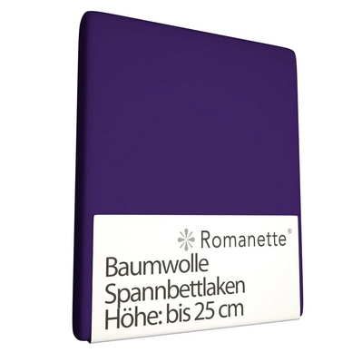 Spannbettlaken Romanette Violett (Baumwolle)