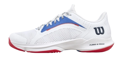 Padel Schoenen Wilson Men Hurakn 2.0 White Deja Vu Blue Wilson Red