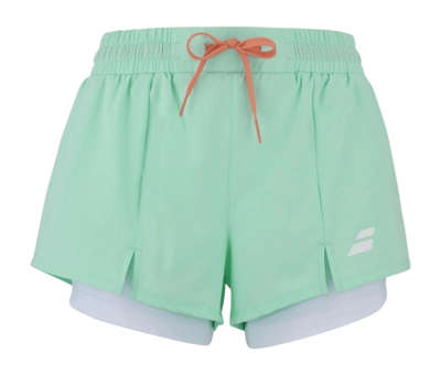 Padelbroek Babolat Women Short Perf Beach Glass Aansluitende fit