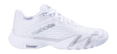 Padelschoen Babolat Women Premura 3 White/Silver Michelin rubber
