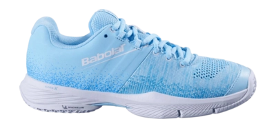 Padelschoen Babolat Women Sensa Sky Blue/Tigerlily