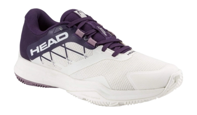 Padelschoen HEAD Women Motion Team 1.5 Padel Chalk White/Purple Night Lateral Control