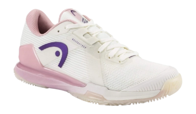Padelschoen HEAD Women Sprint Pro 4.0 Padel Chalk White/English Rose Hybrasion+ Rubber
