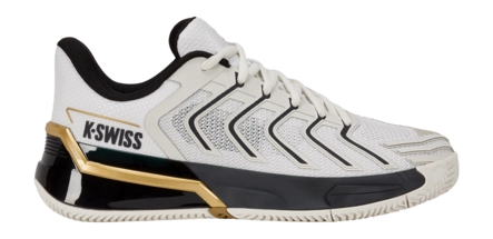 Padelschoen K Swiss Men Ultrashot 4 Clay Blanc/Moonless Night/Gold Kunstgras