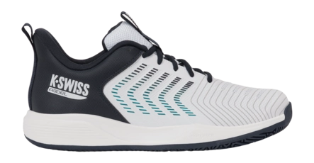 Padelschoen K Swiss Men Ultrashot Light Padel White/Carbon/Baltic Kunstgras