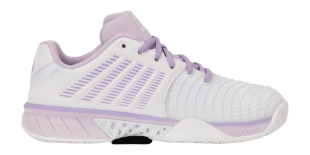 Padelschoen K Swiss Women Express Light 3 Padel Wht/Orchdhsh/Prplerse Kunstgras
