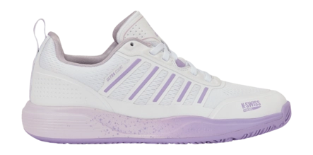 Padelschoen K Swiss Women Ultra Court Padel White/Orchid Hush/Purple Rose Kunstgras