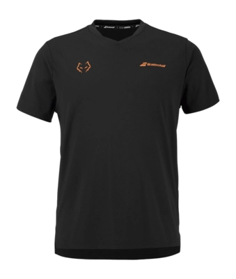 Padelshirt Babolat Men Crew Neck Tee Juan Lebron Black Regular Fit