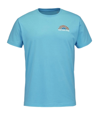 Padelshirt Babolat Men Perf Cotton Tee Scuba Blue Regular Fit