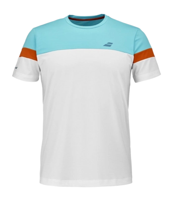 Padelshirt Babolat Men Perf Crew Neck Tee White Regular Fit