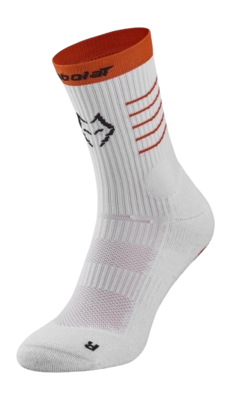 Padelsok Babolat Unisex Juan Lebron White Mid-Calf Socks Dri-Release