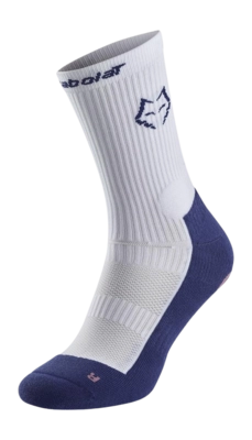 Padelsok Babolat Unisex Mid-Calf Socks Lebron White/Estate Blue