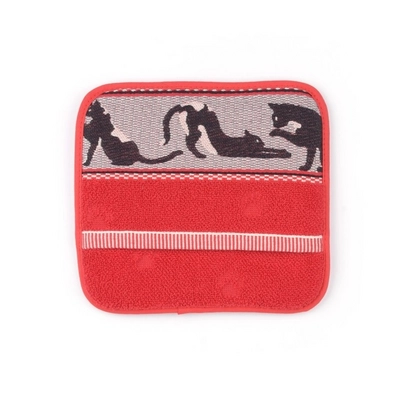Topflappen Bunzlau Castle Cats Red