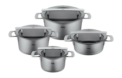 Pan Set Fissler Phi Collection with Glass Lids (4-piece)
