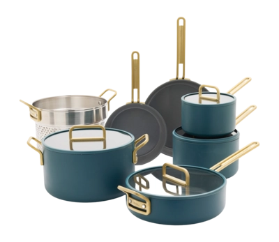 Pannenset GreenPan Tucci Pine Green (11-Delig)