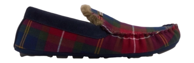 Pantoffel Barbour Men Monty Moccasin Slipper Winterberry Tartan