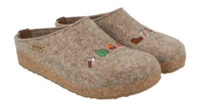 Pantoffel Haflinger Unisex Grizzly Hiking Torf