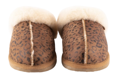 Pantoffel Shepherd of Sweden Women Jessica Chestnut Leopard