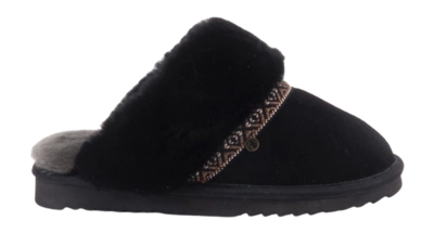 Pantoffeln Warmbat Flurry Suede Tape Damen Black