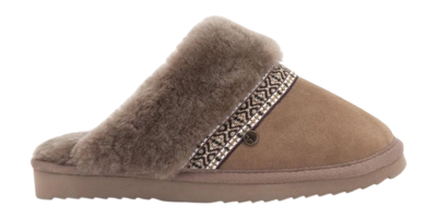 Pantoffel Warmbat Women Flurry Suede Tape Mud