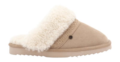 Pantoffel Warmbat Women Nhill Strap Curley Wool Ecru
