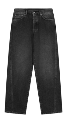 Hose Olaf Hussein Relaxed Denim Herren Washed Charcoal