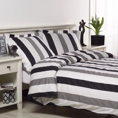 Bettwäsche Papillon Scott Schwarz Mako-Satin