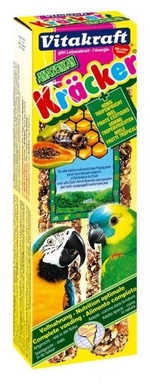 Vogelsnack Vitakraft Kracker Honing Fruit Papegaai (8 Stuks)