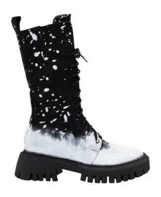 Bottes Papucei Puddles Black White