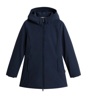 Parka Woolrich Women New Firth Down Parka Melton Blue