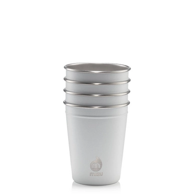 Reisebecher Mizu Party Cup White 300ml (4-Teilig)