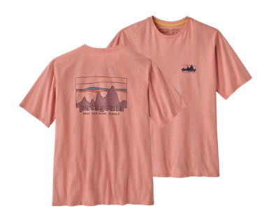 T-Shirt Patagonia 73 Skyline Organic Men Sunfade Pink