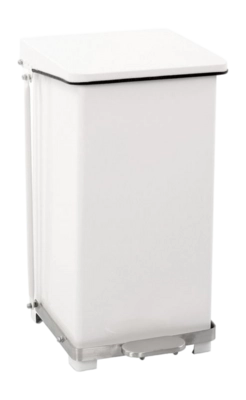 Poubelle à Pédale Blanc 45L