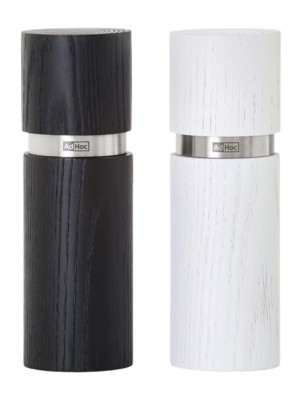 Peper- en Zoutmolen AdHoc Textura Black & White 15 cm