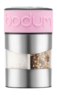 Peper- en zoutmolen Bodum Twin RVS / Pink