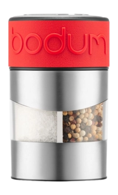 Peper- en zoutmolen Bodum Twin RVS / Rood