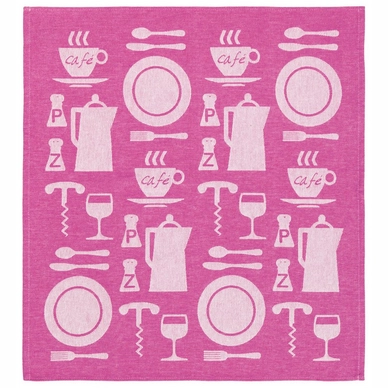 Theedoeken DDDDD Peper en Zout Roze (Set van 6)