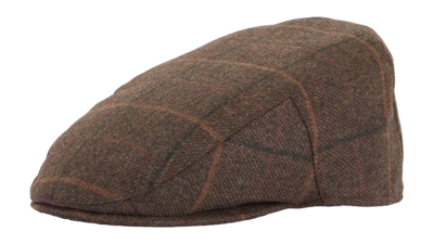 Pet Barbour Men Crieff Flat Cap Brown (6 7/8)