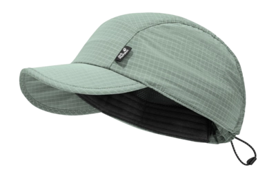 Pet Jack Wolfskin Unisex Find The Wild Cap Green Zinnia UV-bescherming