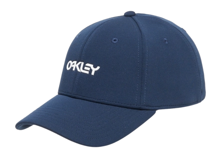 Pet Oakley Men 6 Panel Stretch Metallic Abyss/White (L/XL)
