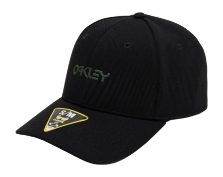 Pet Oakley Men 6 Panel Stretch Metallic Blackout (L/XL)