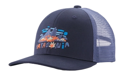 Pet Patagonia Kids Trucker Hat Fitz Roy Foliage: New Navy